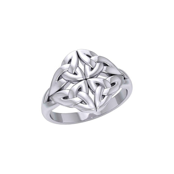 Celtic Knotwork Silver Ring TRI2356 - Jewelry
